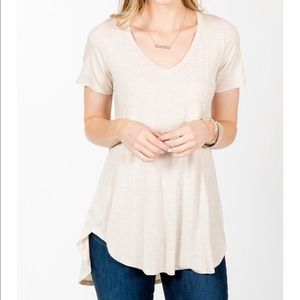 KLD Signature Pocket Tee Oatmeal Heather